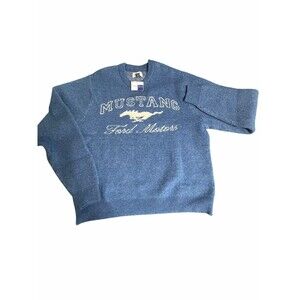 NWT AMERICAN EAGLE AE OVERSIZED MUSTANG GRAPHIC SWEATSHIRT LARGE